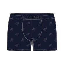 Icebreaker Boxer Shorts Anatomica (Merino Wool) Graphic Underwear Midnight Blue Men